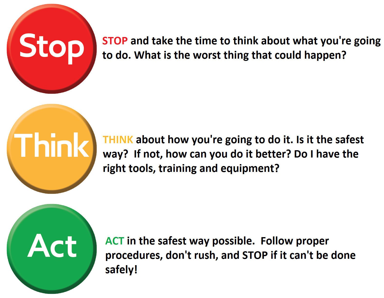 What do you think about using. Stop and think. How do you think или what do you think. Think of or about. Stop and think Safety Culture.